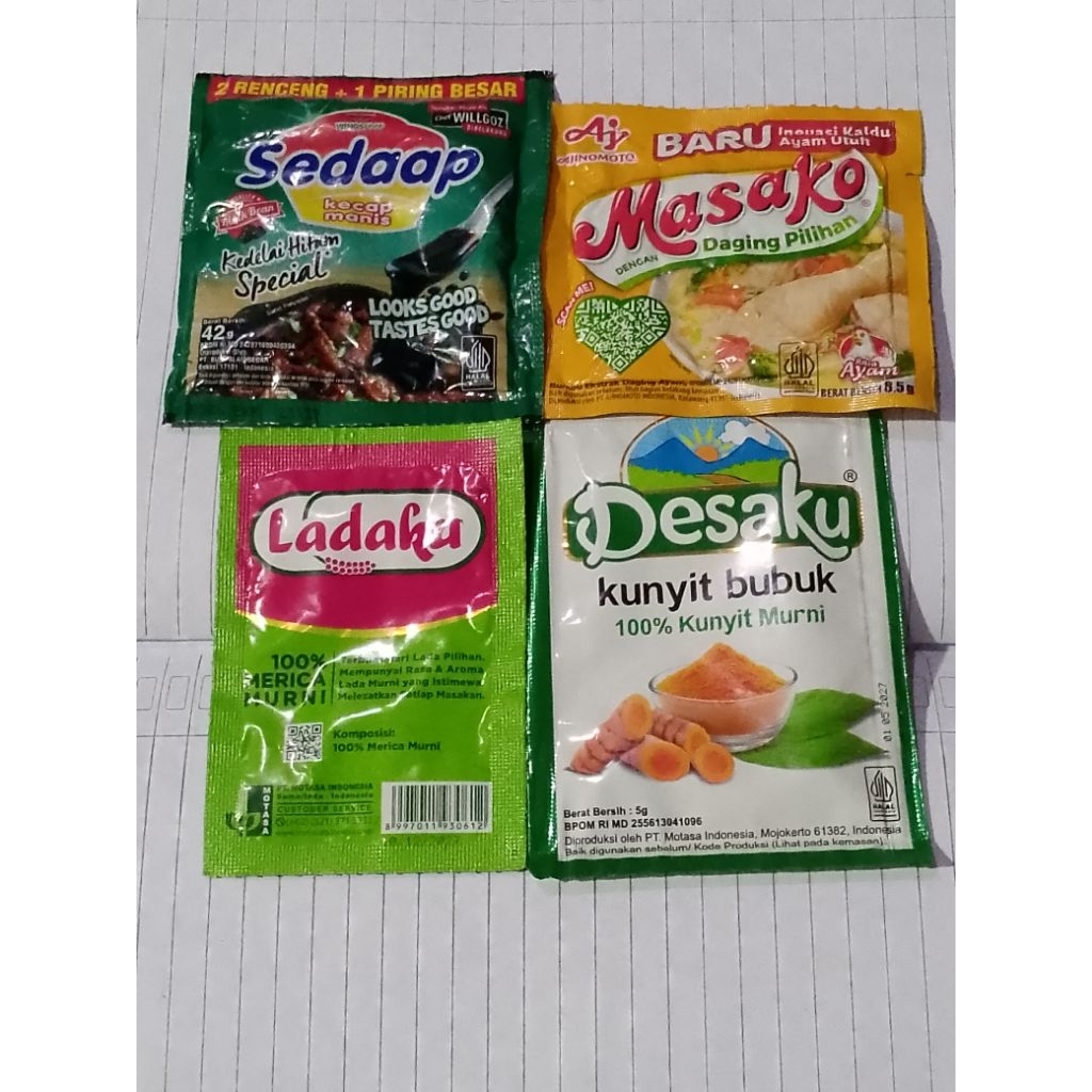 

Kecap Sedaap+Kunyit Bubuk+Masako+Ladaku Paket 3Z (TRB143)