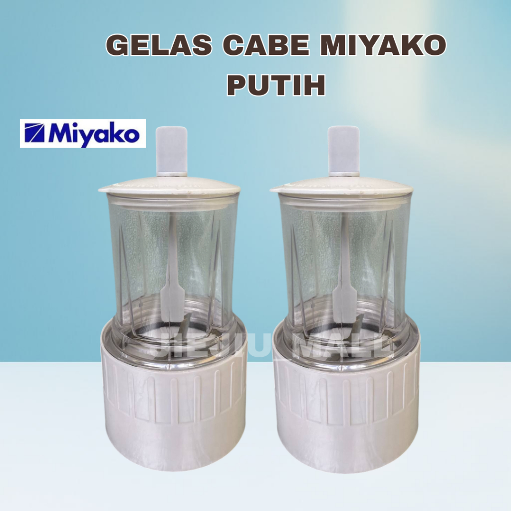 GELAS BLENDER MIYAKO MINI WARNA PUTIH – UNTUK CABE & BUMBU