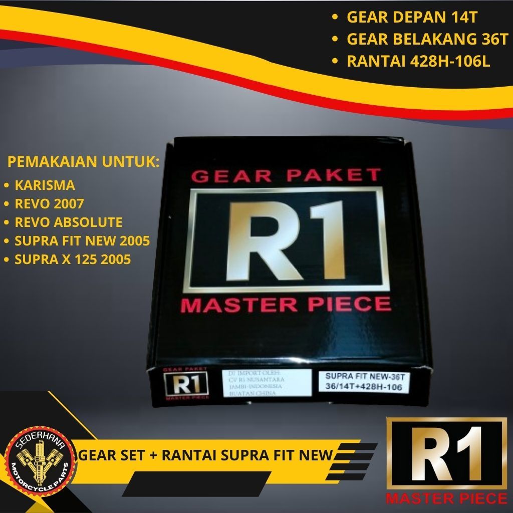 GEAR GIR SET GEAR PAKET SUPRA FIT NEW KARISMA SUPRA X 125 REVO LAMA KTL BAKAR SEPUHAN