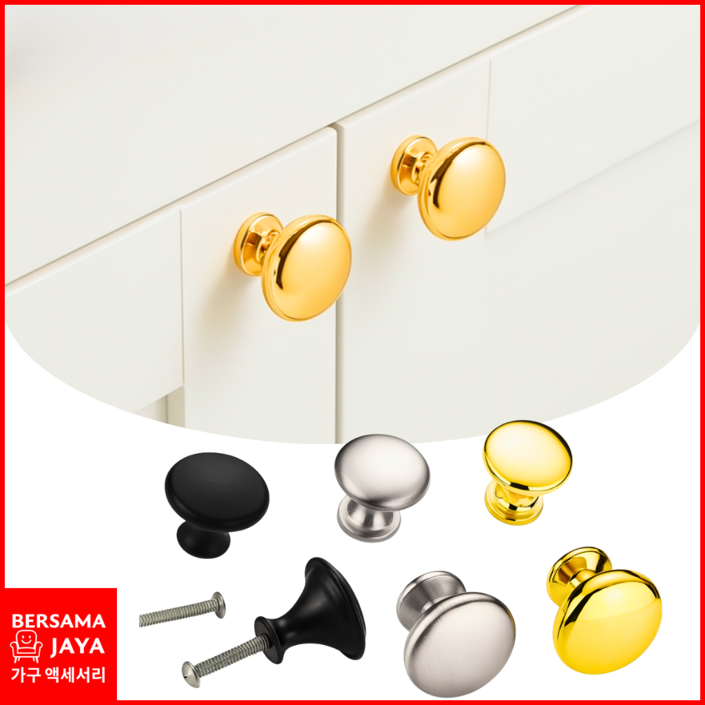 Handle Tarikan Knob Laci Aluminium Pegangan Laci Lemari Anti Karat