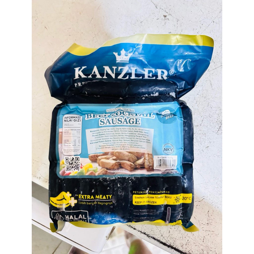

Kanzler Beef Cooktail Sausage 250 gr