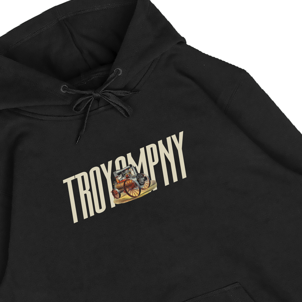 Troy Company Pullover Hoodie Black Stoomrijder - Hoodie Hitam KH 3176