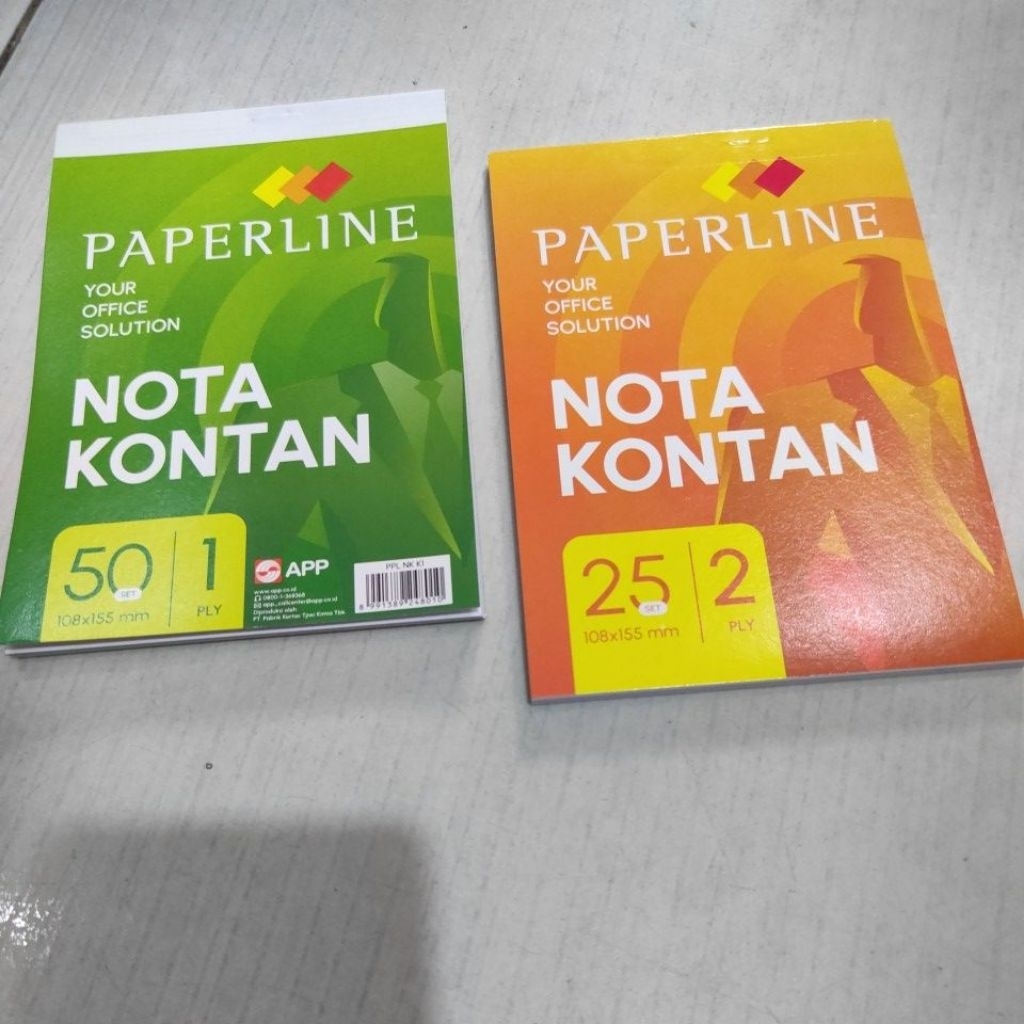 

nota kontan paperline 1 ply dan 2 ply