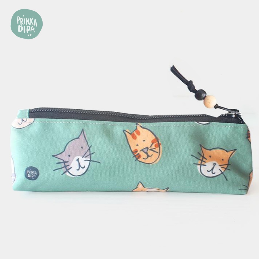 

Tempat Pensil / Pencil Case - Kucing - Hijau