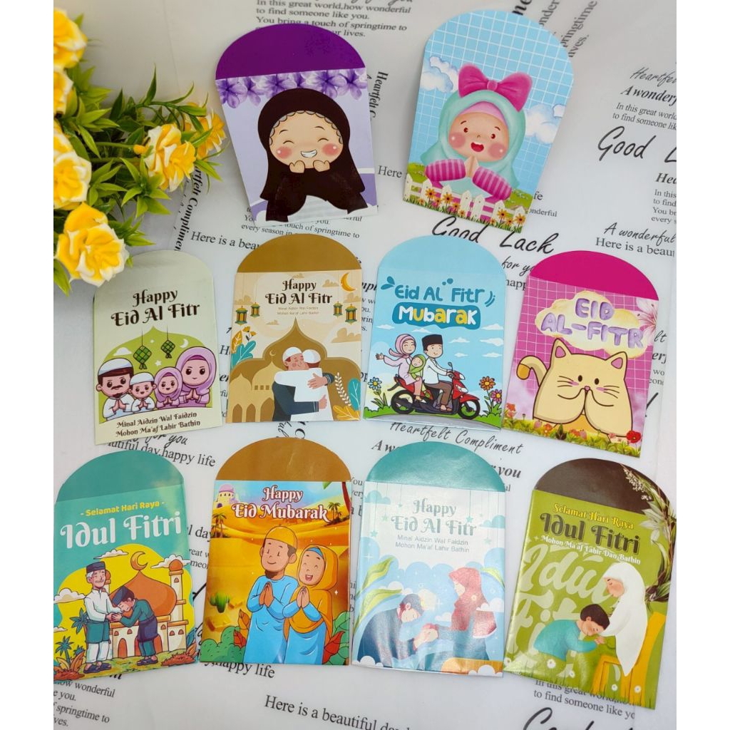

Amplop Lebaran 100 Pcs (10 pack) Amplop Lebaran Karakter Kartun_Amplop Lebaran Muslim Kartun Amplop Lebaran Terbaru
