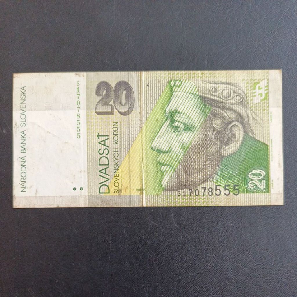 Uang Kertas Asing 20 Korun Slovenska