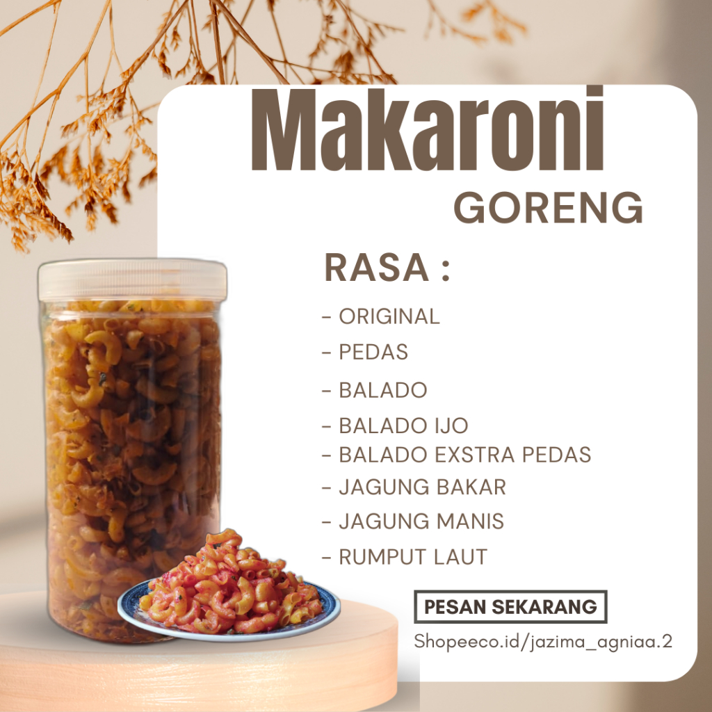 

Makaroni Bantet Goreng MakaroniPedas Murah Bisa COD Cemilan Renyah Sehari Hari Wangi Daun Jeruk Enak