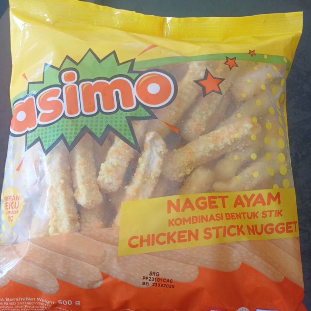 

Asimo nugget ayam bentuk stik 500 gr