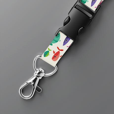 

Lanyard printing Manome 1 Pcs Gantungan Name Tag Pattern III Lanyard Kantor Office