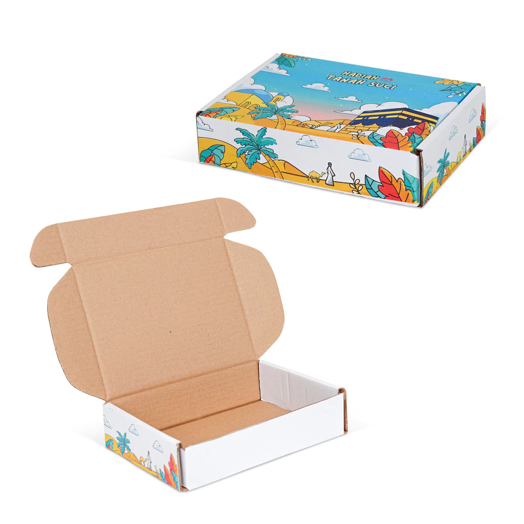 

5 Pcs Box Die Cut Kemasan Hampers Hadiah Tanah Suci Ukuran 20x15x5cm FLove