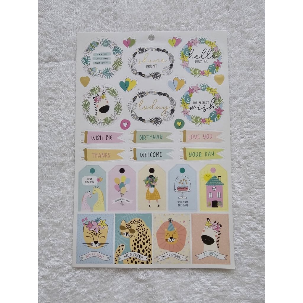(Baca Deskripsi) MR.DIY Sticker Sheets for Journaling & Scrapbook