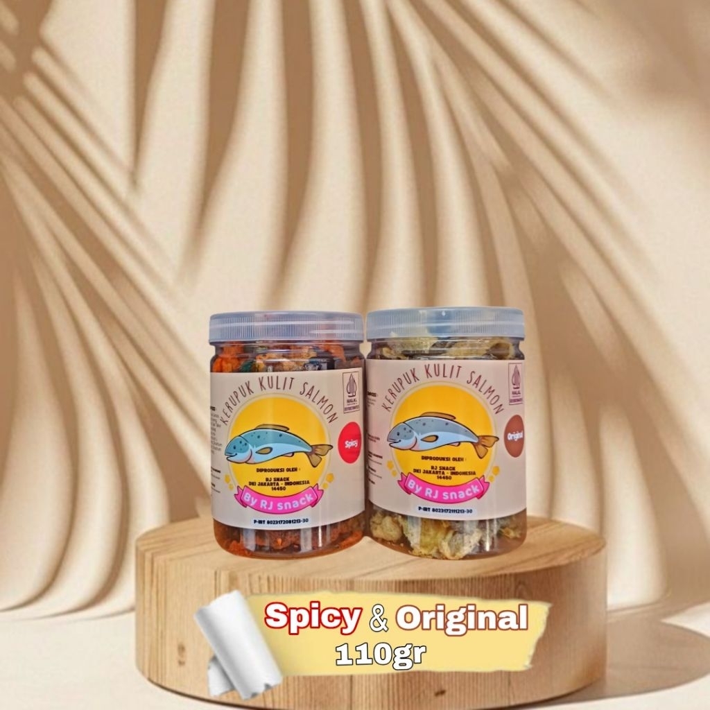 

Duo Toples Kecil Kerupuk Kulit Ikan Salmon Spicy 110gr dan Original 110gr