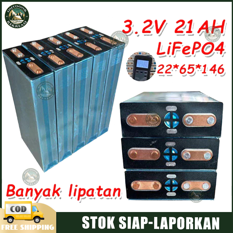 Battery Lifepo4 3,2v 20Ah New Cell Baterai Lifepo4 3.2V 21Ah Prismatik Kondisi Baru