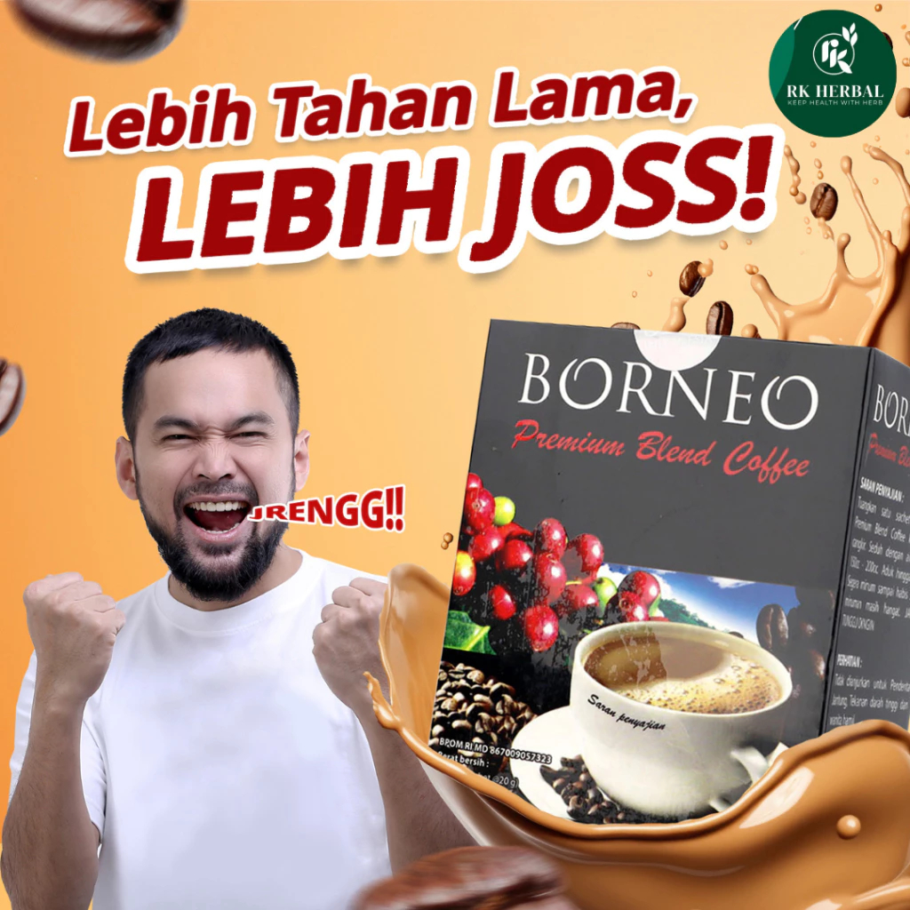 

BORNEO KOPI Minuman Kopi Herbal Minuman Kopi Pria STAMINA Extra Gingseng & Purwaceng Original