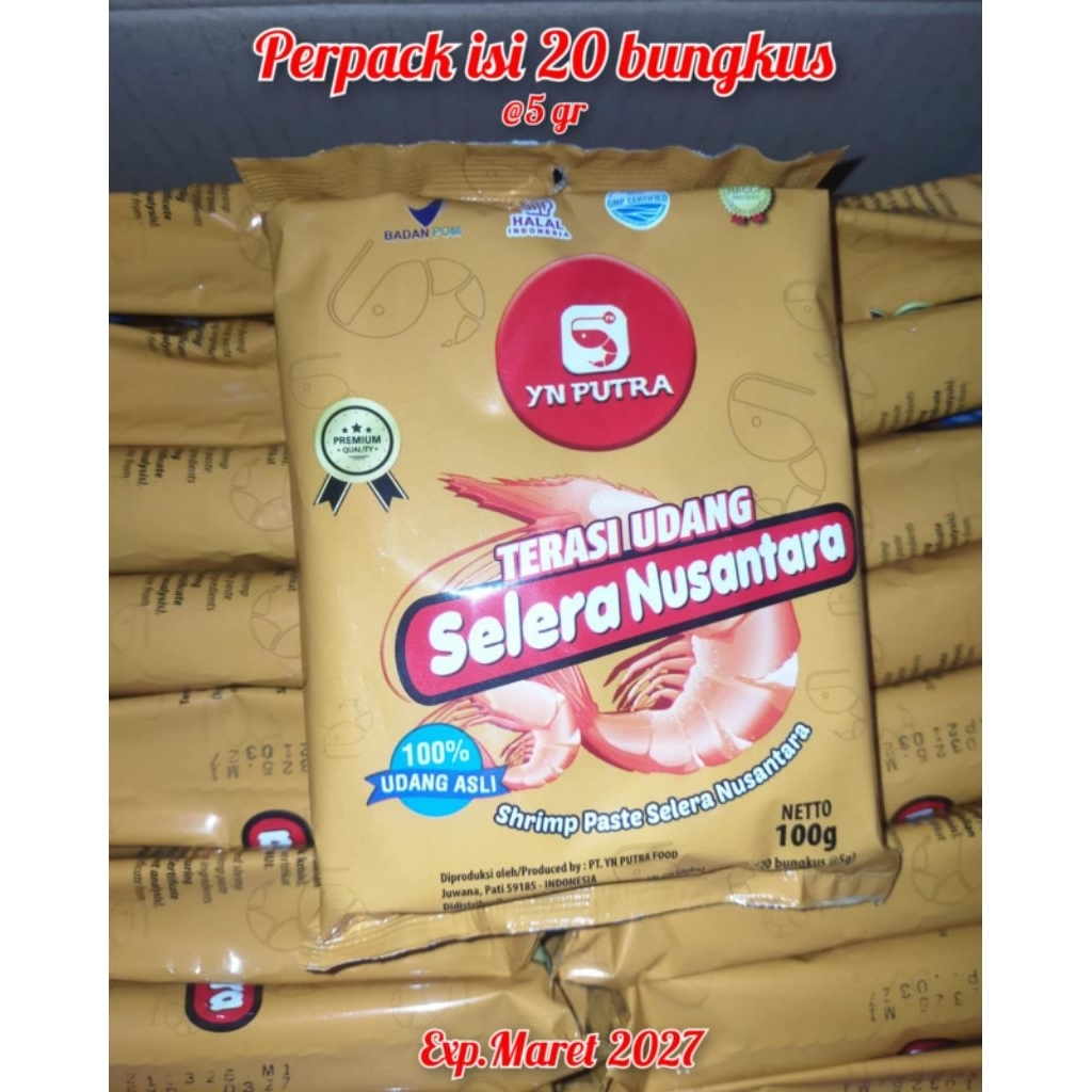 

Terasi selera nusantara per pack isi 20pcs