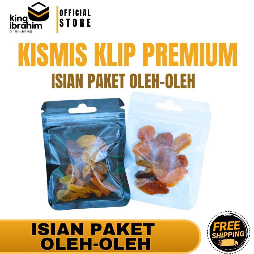 

KISMIS GOLDEN KLIP PREMIUM | KISMIS KLIP ISIAN PAKET OLEH-OLEH HAJI/UMROH PREMIUM | King Ibrahim