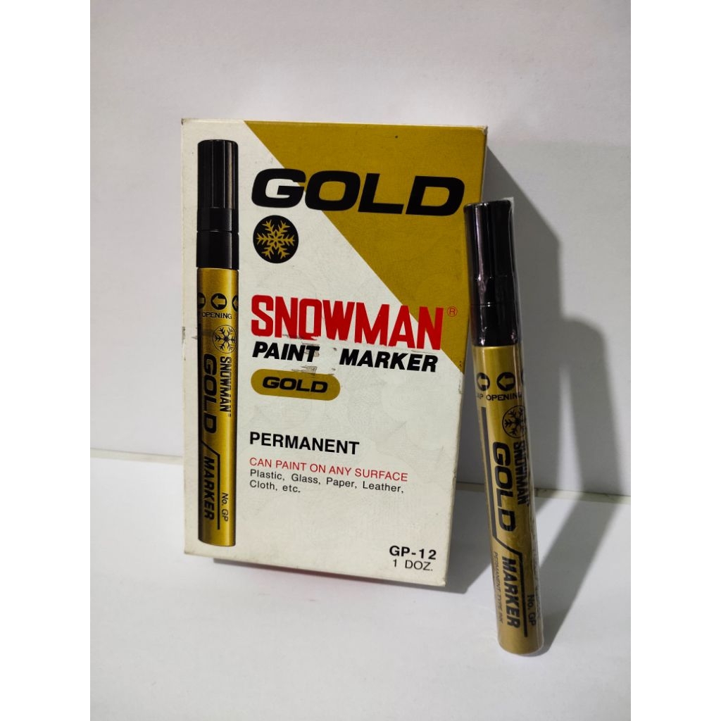 

Spidol Snowman Gold Permanent Rp 18.500/Biji