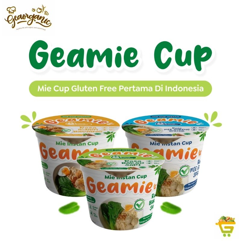 

Geamie Cup Ayam Bawang/Baso Sapi/Mie Goreng Gluten Free Non MSG 50 gr