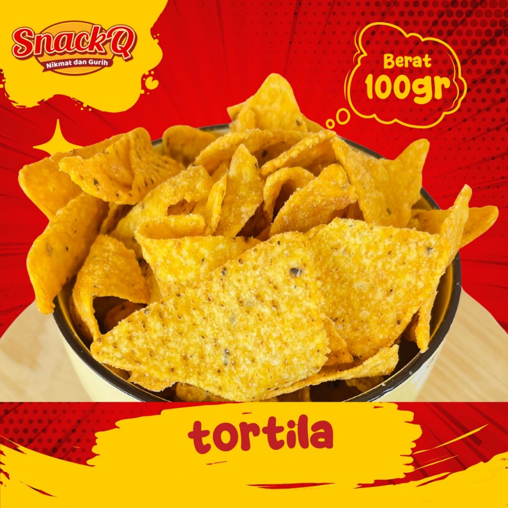 

Snackq.id - Tortila Chips 100gr / Kripik Jagung / Enak Renyah Gurih