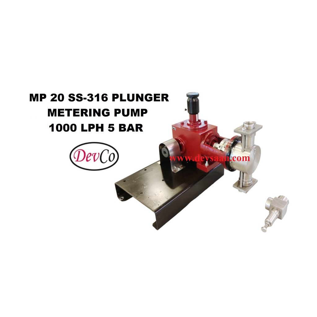 Pompa Dosing MP210005 SS-316 Plunger Metering Pump 1000 LPH 5 Bar - DSMP21000572