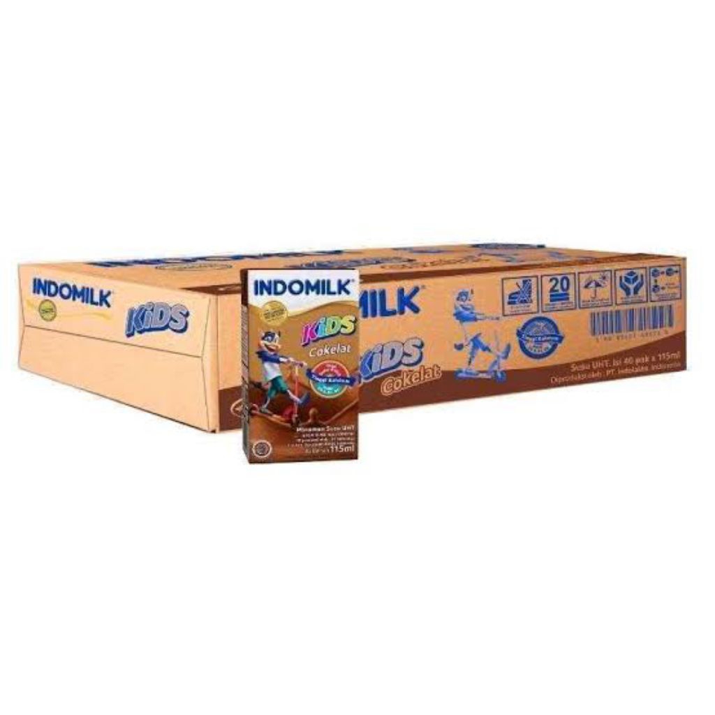 

INDOMILK KIDS UHT 115ml Cokelat (1 dus/40 pcs)
