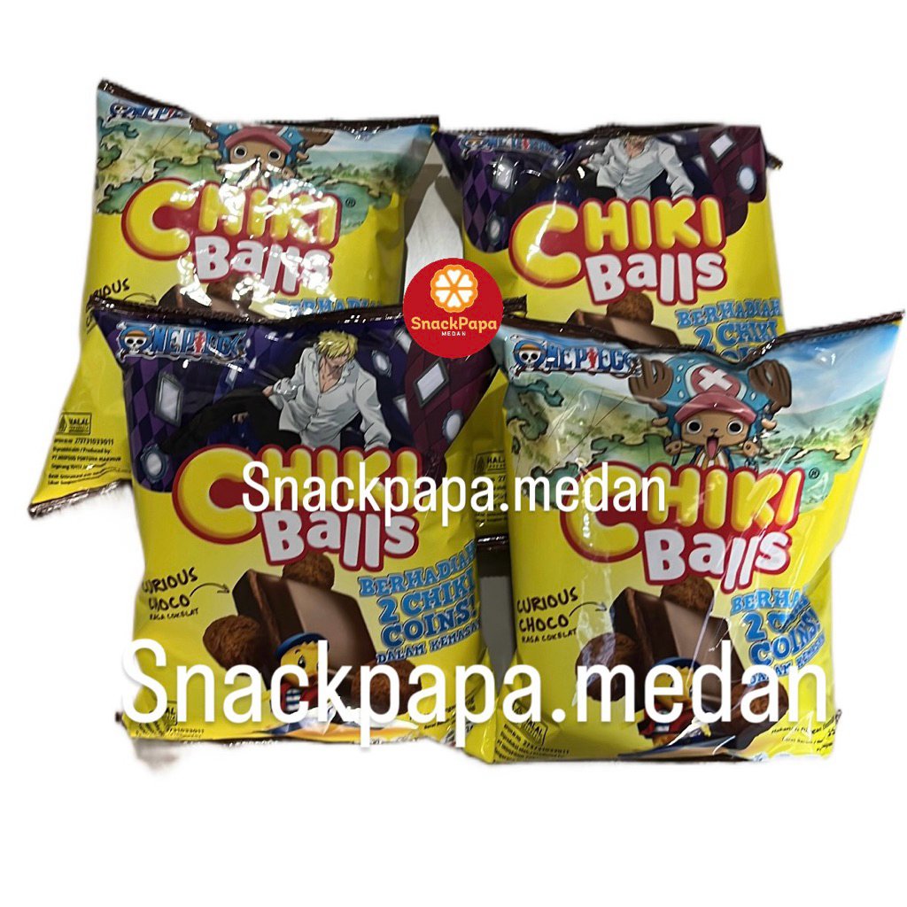 

PARTY PACK | SNACK CHIKI BALLS KEJU COKLAT [ 1 BUNGKUS @55G] | CHIKI BALLS EDISI ONE PIECE | CHIKI BALLS CURIOUS CHOCO