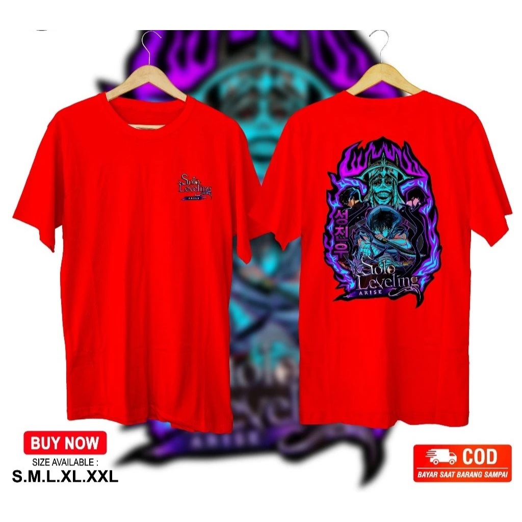 KAOS  Solo Leveling KAOS DISTRO Solo Leveling KAOS PRIA WANITA