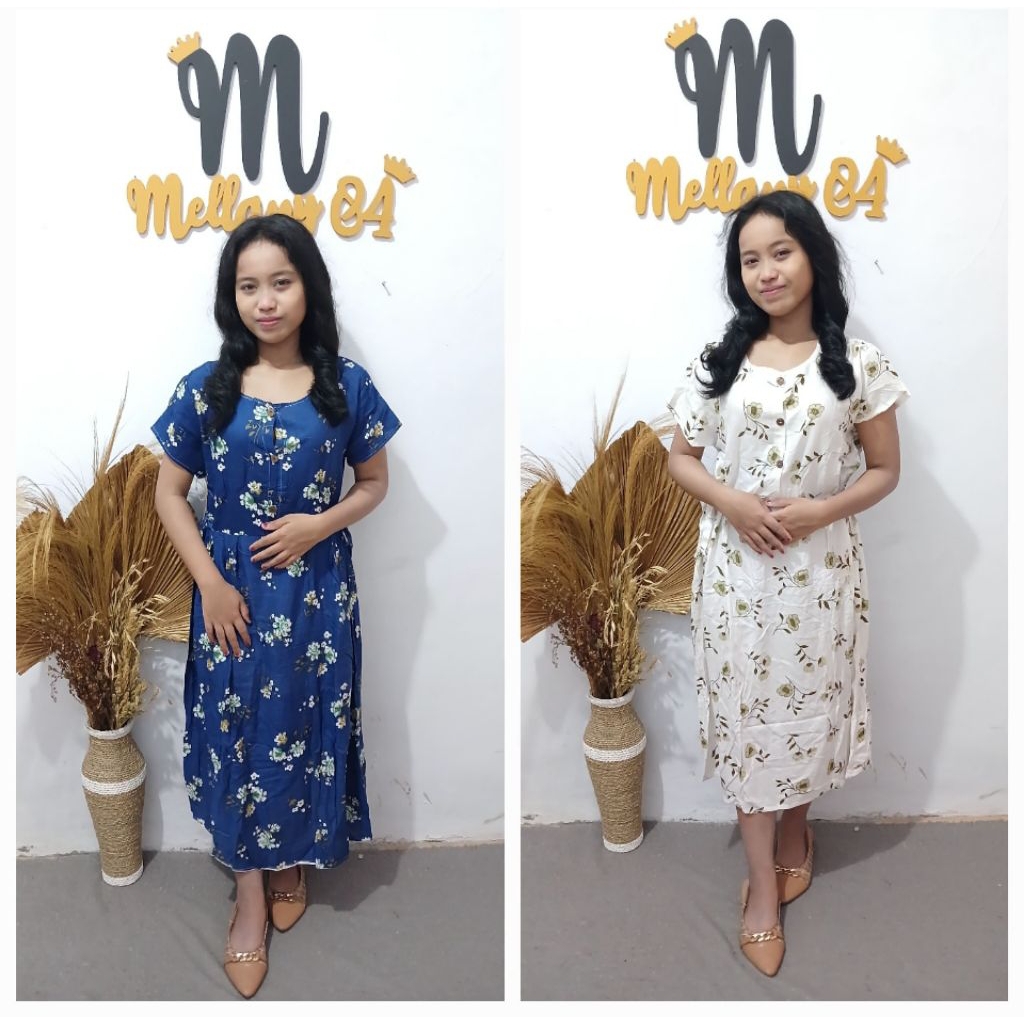 Daster Busuy Kancing Rayon Premium Baru Rijek Printing/Rijek Pabrik