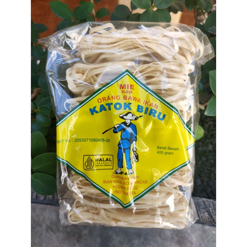 

MIE PIPIH cap ORANG BAWA IKAN KATOK BIRU