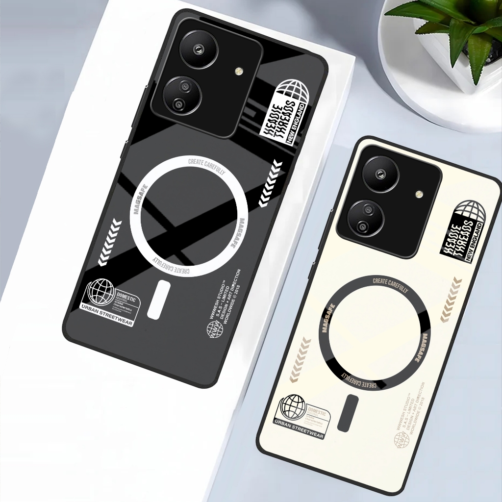 [53] Softcase Glass Redmi 13C - Kesing Glossy Redmi 13C - Casing Kaca Redmi 13C