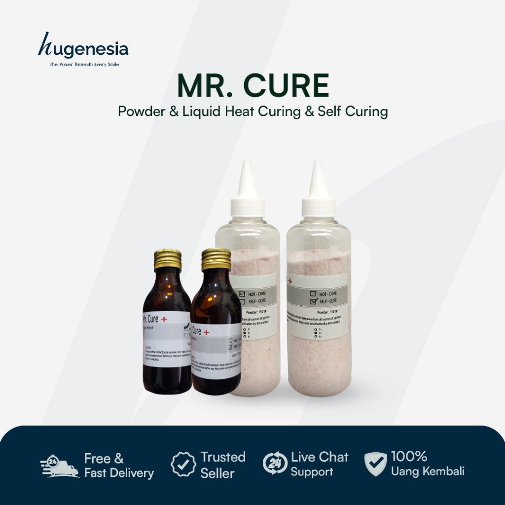 Hugenesia - Paket Mr. Cure Liquid dan Powder Heat Curing & Self Curing