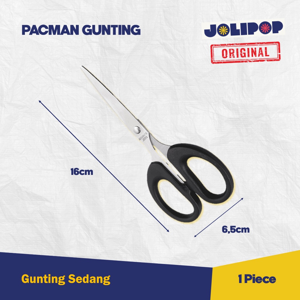 

Pacman Gunting Ukuran Sedang 6 inch / Gunting Kertas / Gunting Stainless