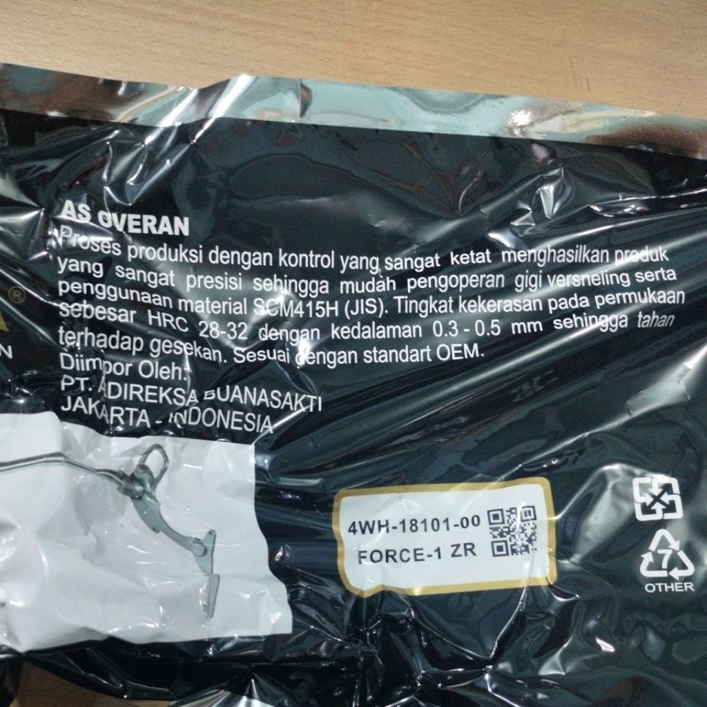 AS PERSENELING OVERAN GIGI FIZR FUKUYAMA