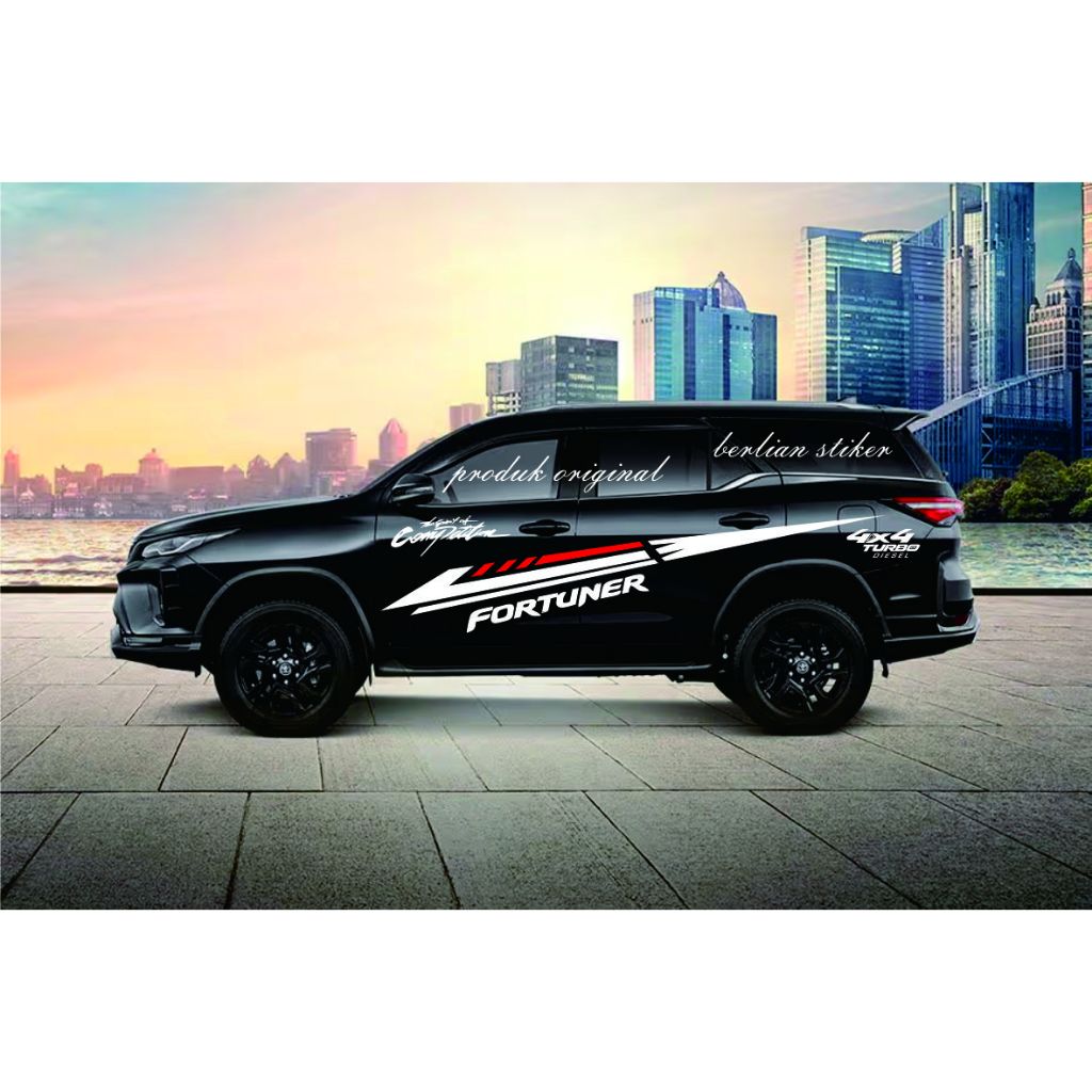 promo stiker mobil toyota fortuner cutting stiker lis bodi samping mobil fortuner pajero sport all t