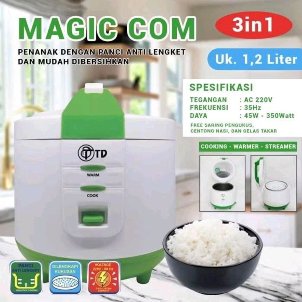 magicom murah kecil // TD 1,2L // magicom berkwalitas