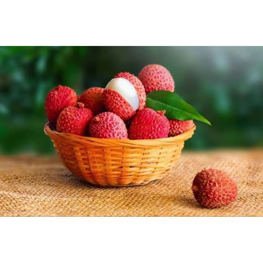

Leci merah manis banyak air imported lychees
