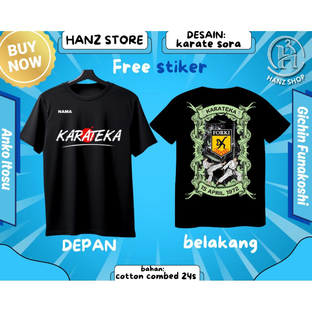 KAOS KARATE KEREN || KAOS KARATE DISTRO || BAJU KARATE KEREN || KAOS KARATE ANAK-ANAK || KAOS KARATE