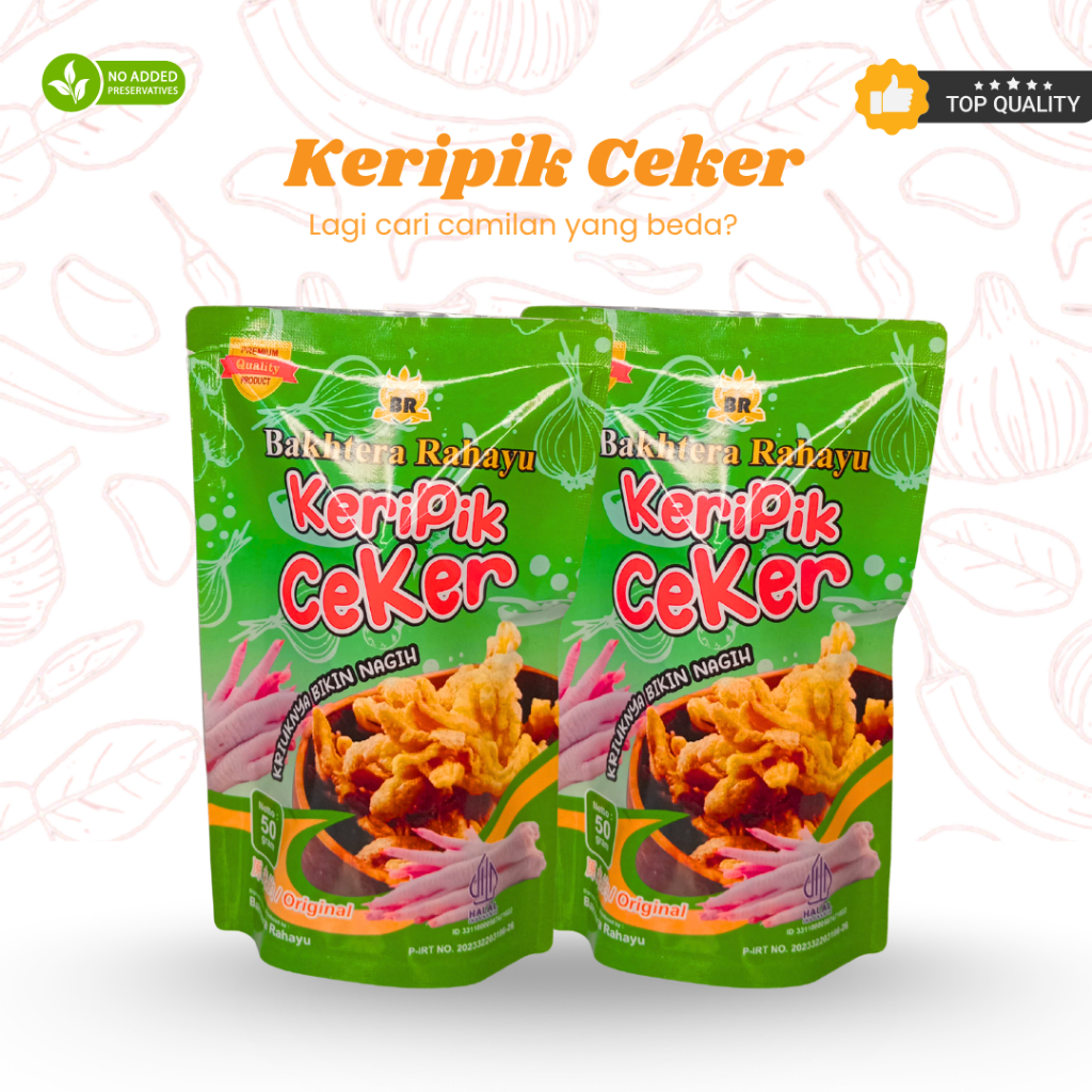 

keripik ceker crispy bakhtera rahayu ceker crispy keripik ceker kemasan keripik ceker kriuk
