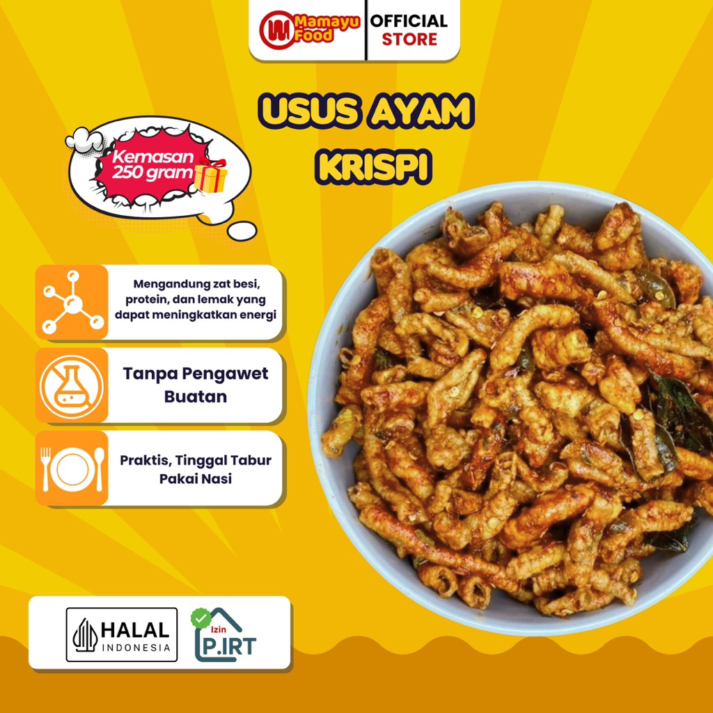 

Mamayufood - Usus Crispy Pedas Daun Jeruk 250 Gram