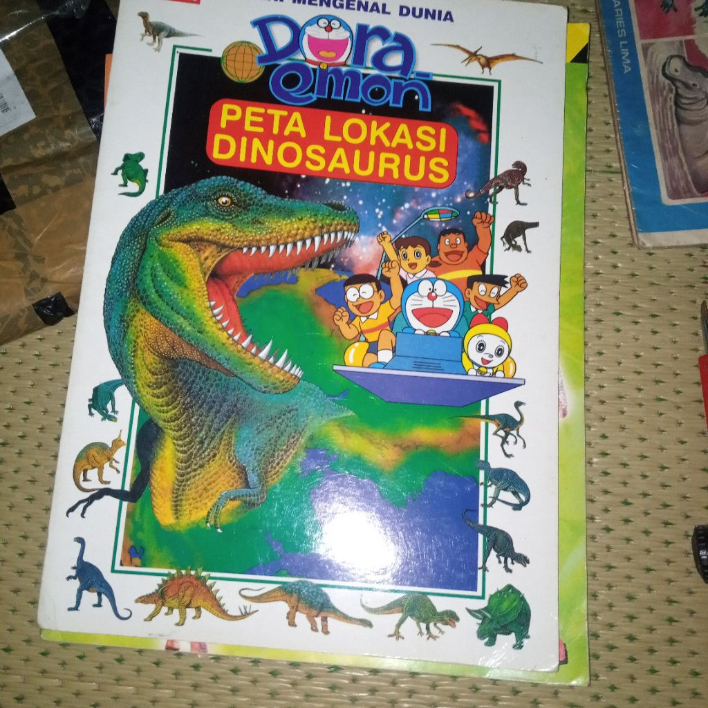 Peta lokasi Dinosaurus, Doraemon seri mengenal dunia