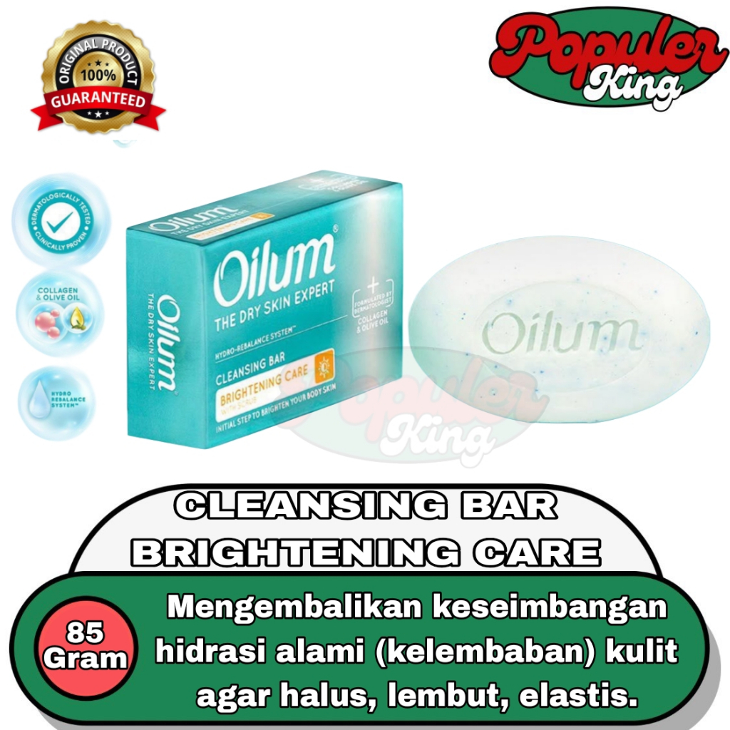 Oilum Brightening Care Facial Bar 85 gram / Facial Wash / Sabun Pencerah Wajah