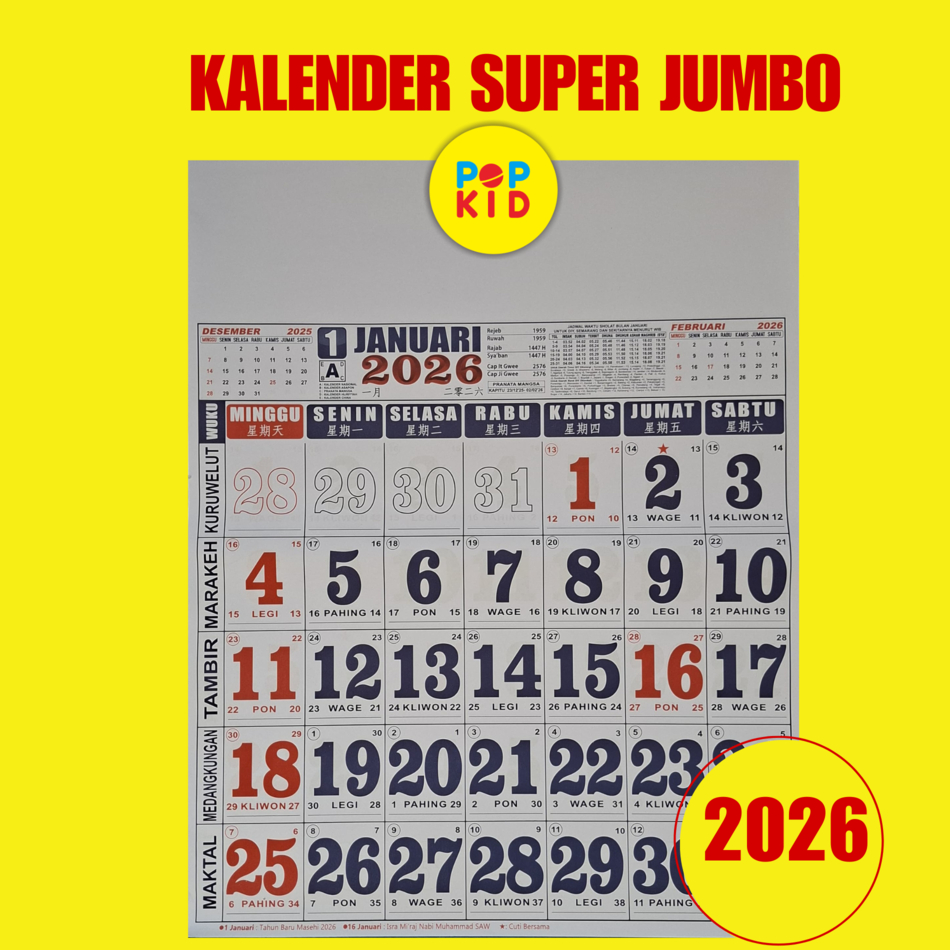 

PROMO KALENDER DINDING ANGKA BESAR UKURAN EXTRA JUMBO 50 X 65 CM TERMURAH