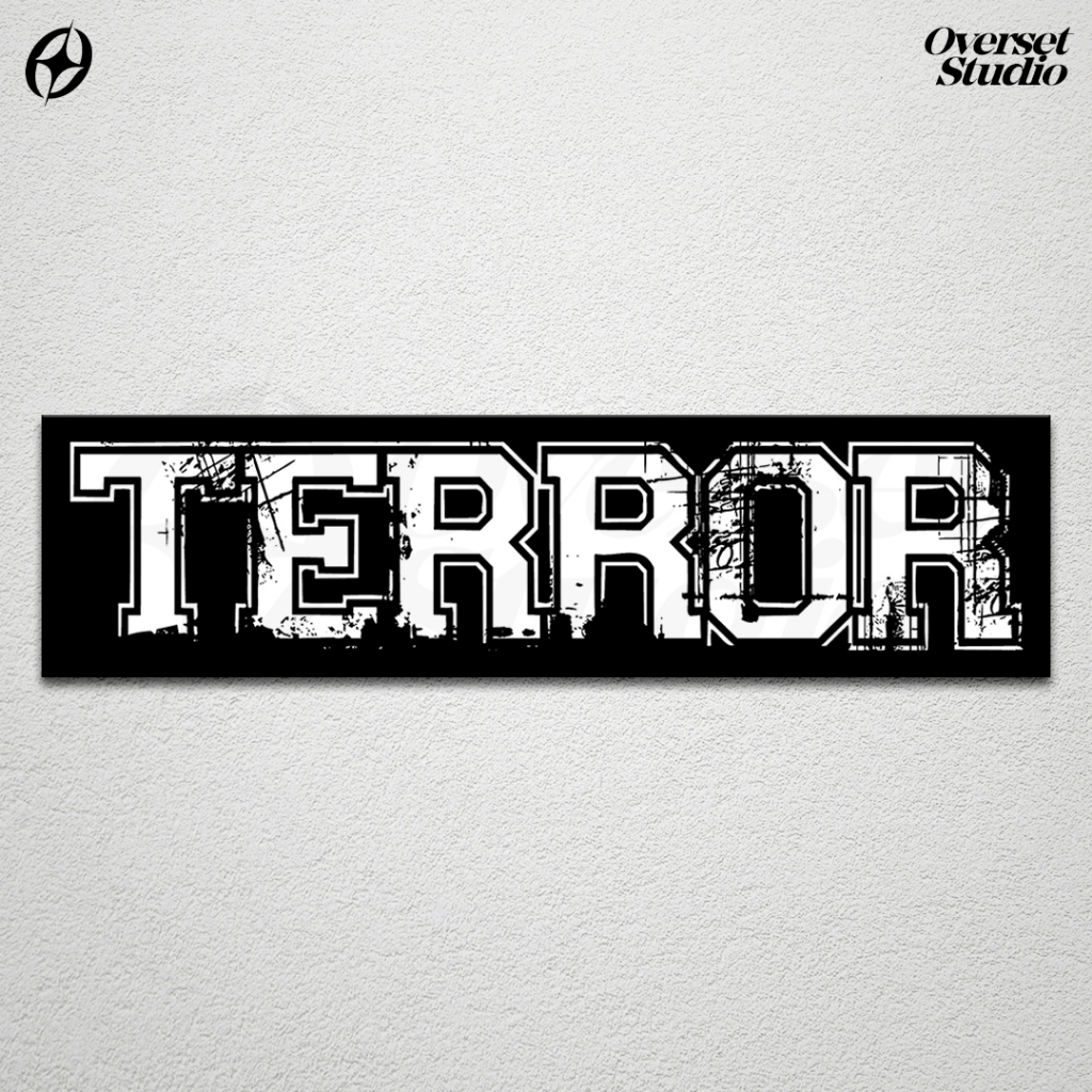 

(GRATIS ONGKIR & COD) Stiker Sticker Band TERROR Hardcore Punk / Sticker Band TERROR / Stiker Band TERROR Rock Metal / Sticker Vinyl Glossy / Sticker Aesthetic / Stiker Brand Lokal / Stiker Satuan / Sticker Custom / Sticker Helm / Stiker Anti Air