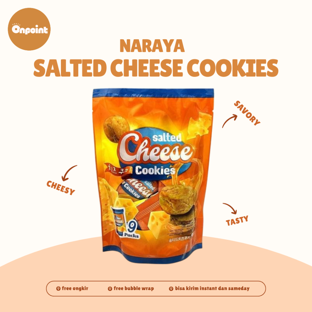 

Naraya Salted Cheese Cookies | Biskuit Kukis Renyah Rasa Keju Asin