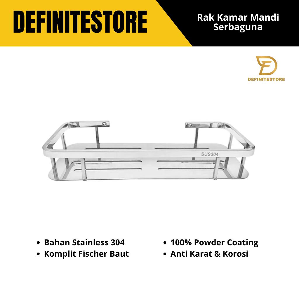 RAK SUDUT SABUN KAMAR MANDI DAISSO SINGLE TIANG SUS 304 ANTI KARAT