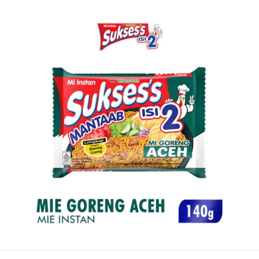 

Sukses Mie Instan Goreng Aceh 140gr