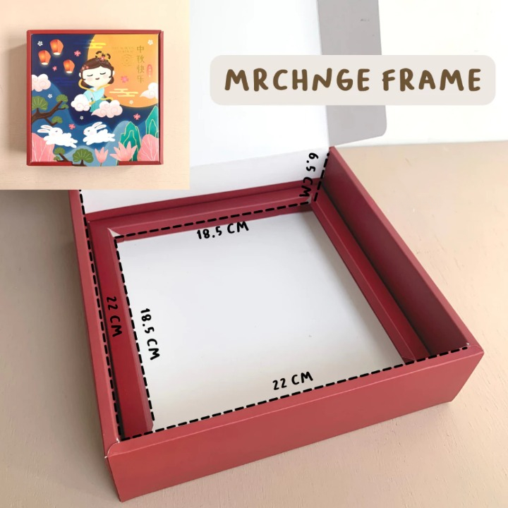 

Box Dus Kotak Packaging Kue Bulan Mooncake Mid Autumn Festival Kardus Box Moon Cake Festival Ukuran P23.5 L23.5 T6.5 cm