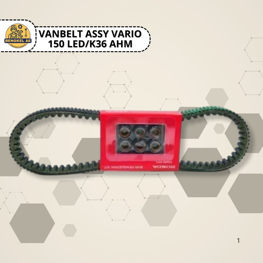 Vanbelt Assy Vario 150 AHM || Van Belt V Belt Plus Roller Vario 150 ESP K36 Original Honda AHM