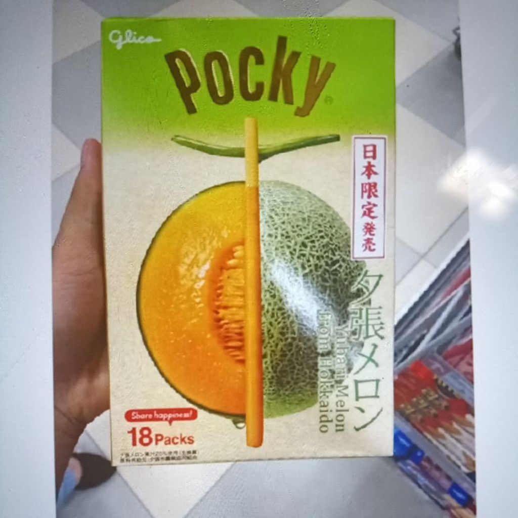 

Pocky Yubari melon hokaido/Glico Pocky isi 18pcs/pack