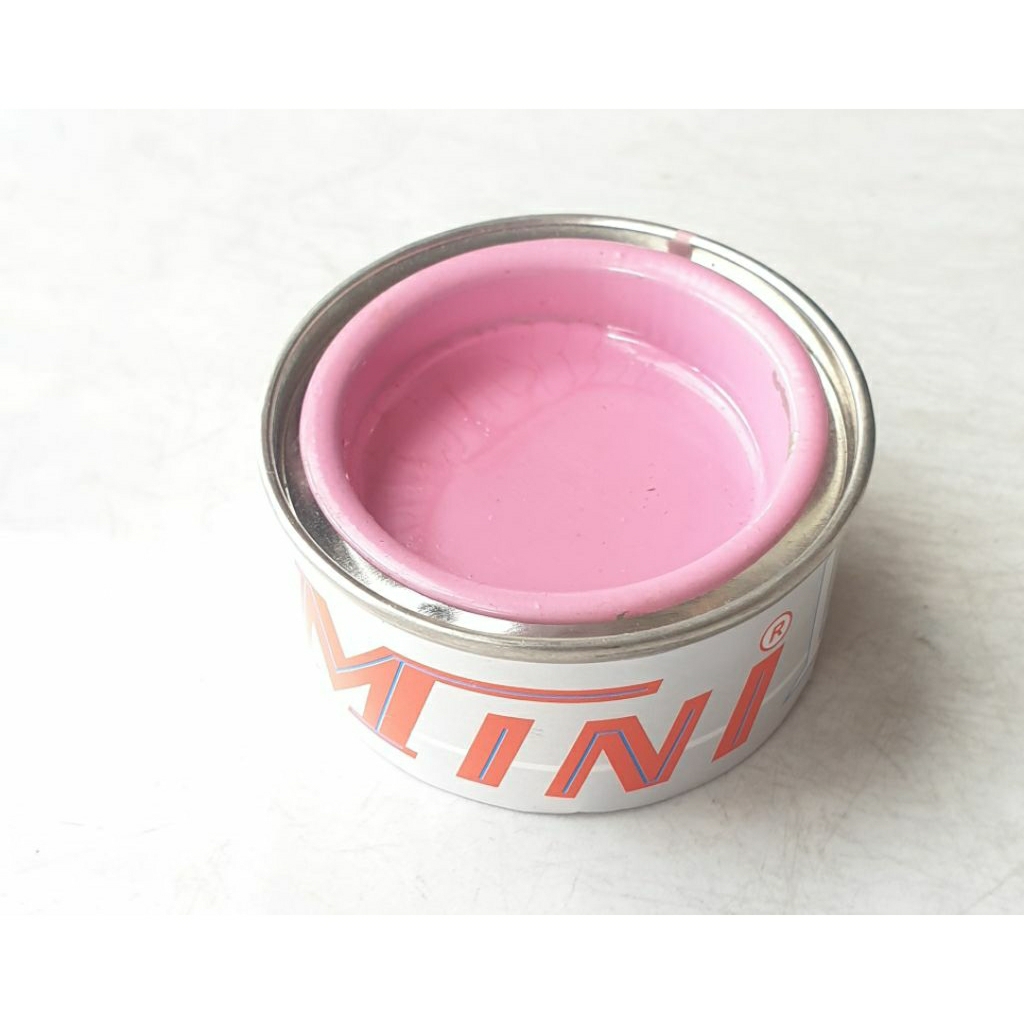 

Cat minyak minilux 25 gram warna candy pink